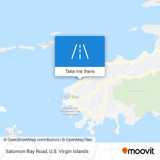 Mapa Salomon Bay Road