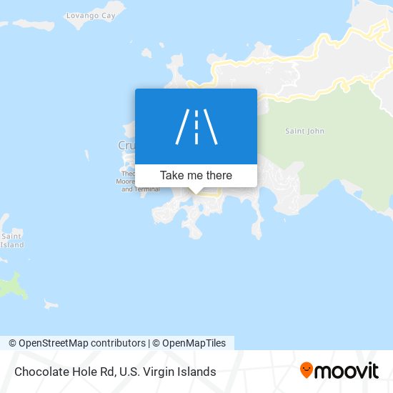 Mapa Chocolate Hole Rd