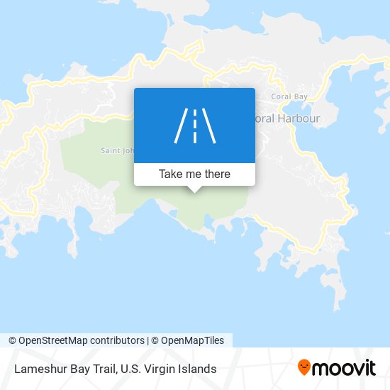 Lameshur Bay Trail map