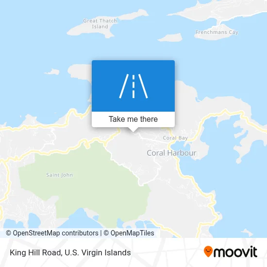 King Hill Road map