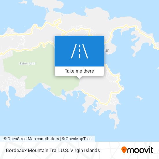 Bordeaux Mountain Trail map