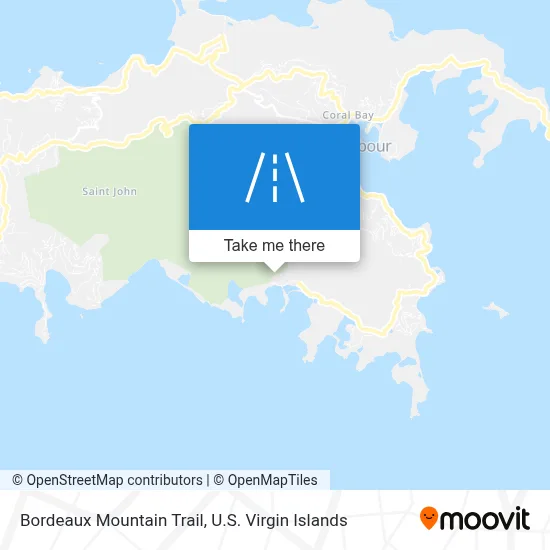 Bordeaux Mountain Trail map