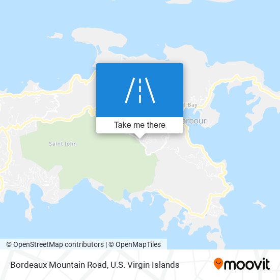 Mapa Bordeaux Mountain Road