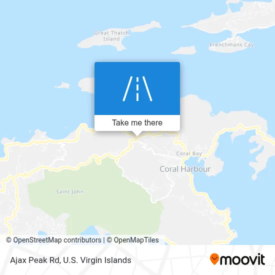 Ajax Peak Rd map