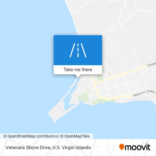 Mapa Veterans Shore Drive