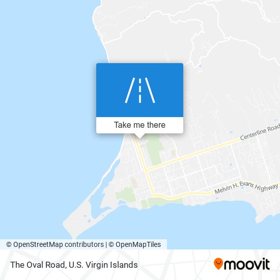 Mapa The Oval Road