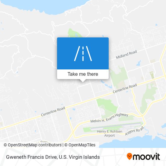 Mapa Gweneth Francis Drive