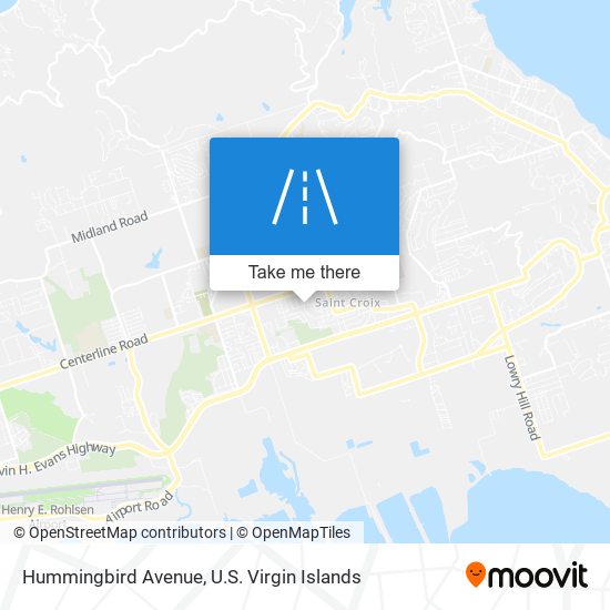 Mapa Hummingbird Avenue