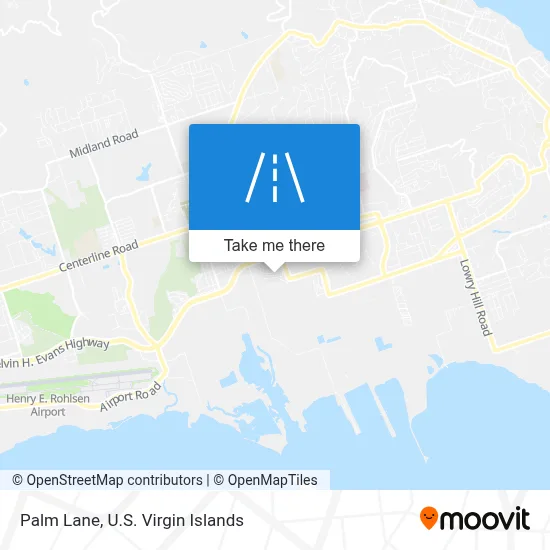 Palm Lane map