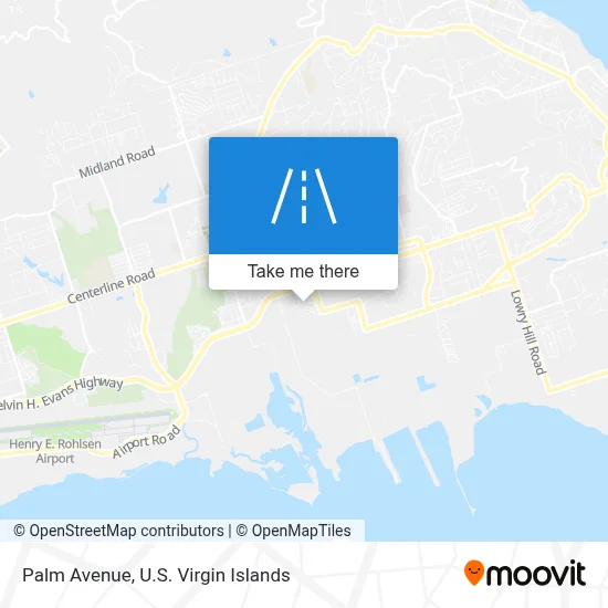 Palm Avenue map