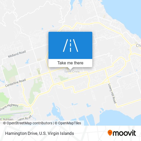 Mapa Hamington Drive