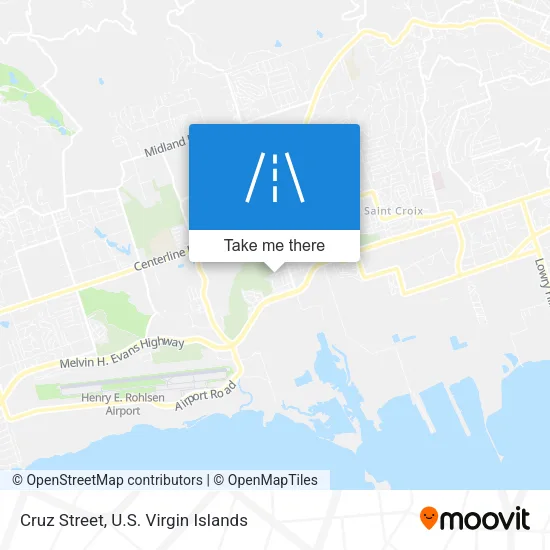 Cruz Street map