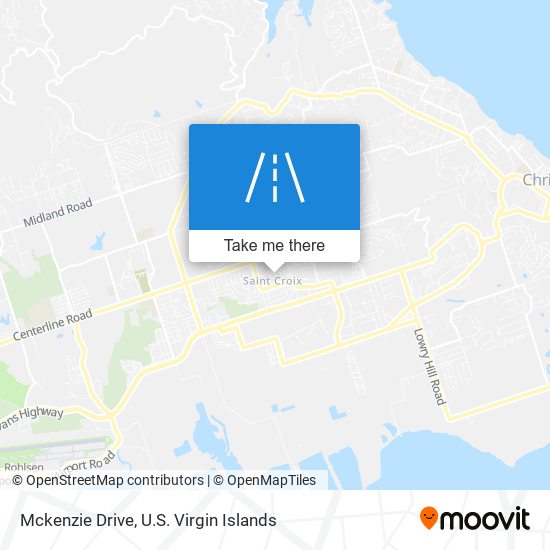 Mapa Mckenzie Drive