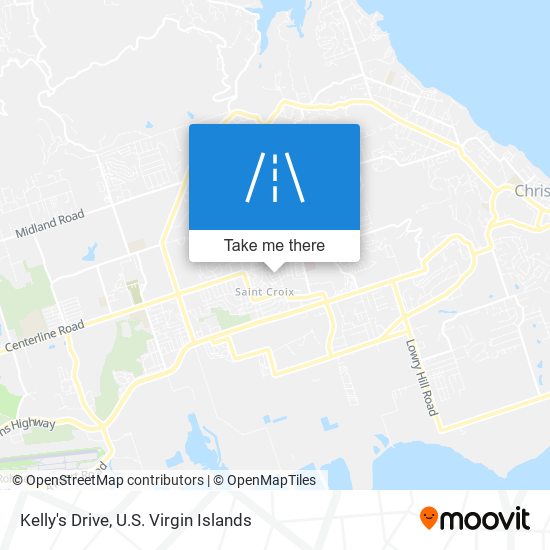 Mapa Kelly's Drive