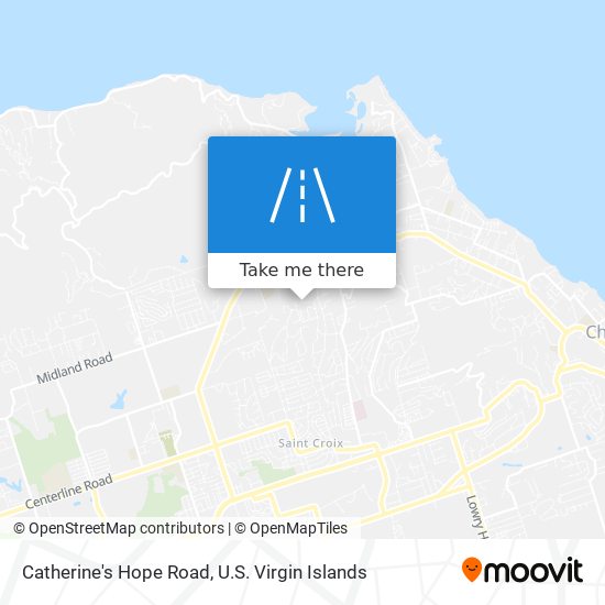 Mapa Catherine's Hope Road