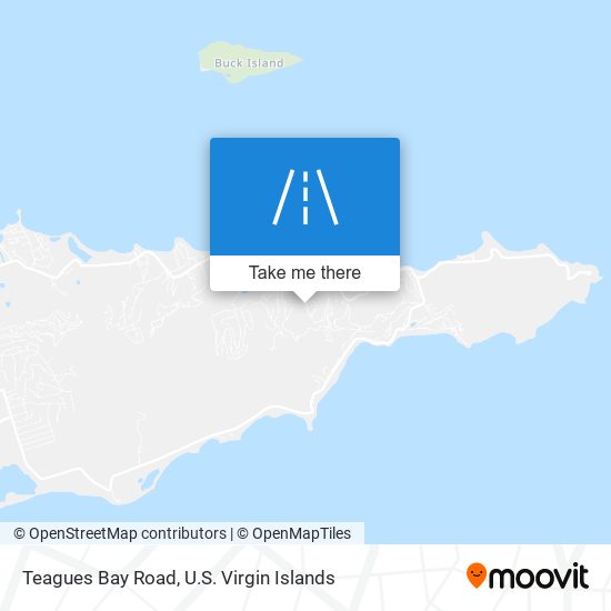 Teagues Bay Road map
