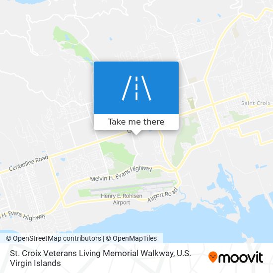 St. Croix Veterans Living Memorial Walkway map