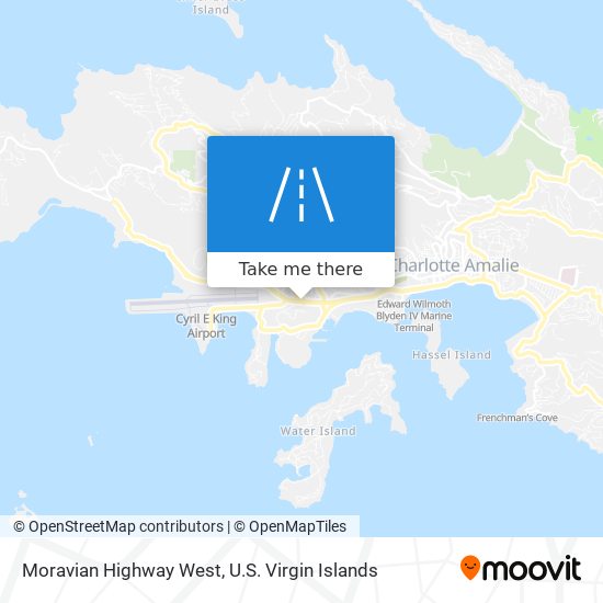 Moravian Highway West map