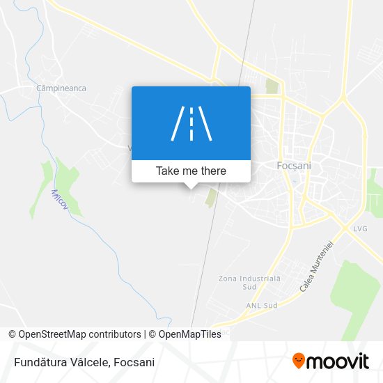 Fundătura Vâlcele map