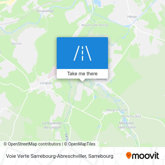 Voie Verte Sarrebourg-Abreschviller map