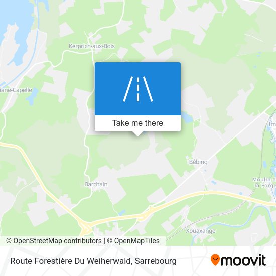 Route Forestière Du Weiherwald map