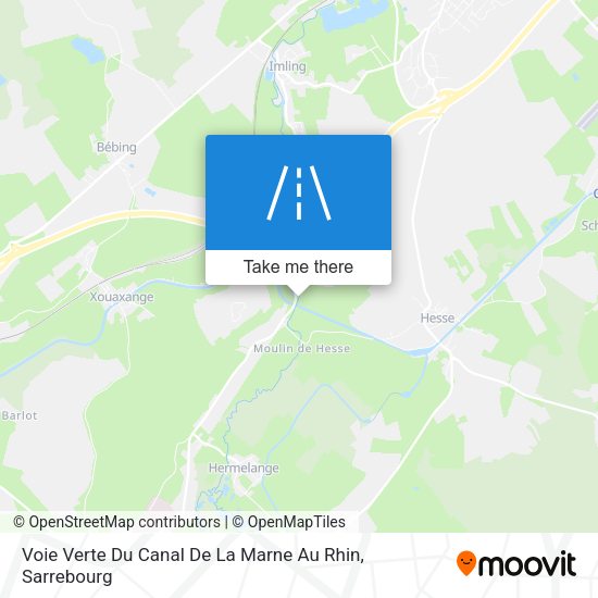 Voie Verte Du Canal De La Marne Au Rhin map