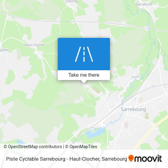 Piste Cyclable Sarrebourg - Haut-Clocher map