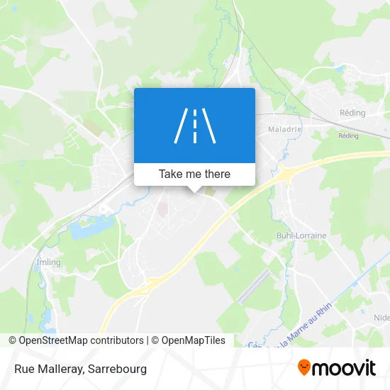 Rue Malleray map