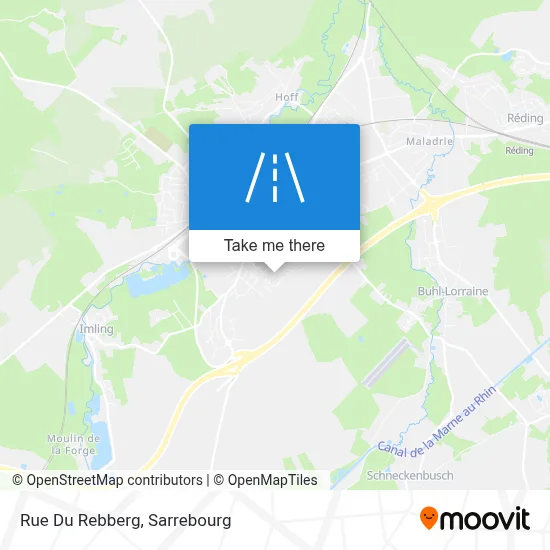 Rue Du Rebberg map
