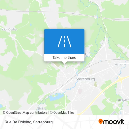 Rue De Dolving map