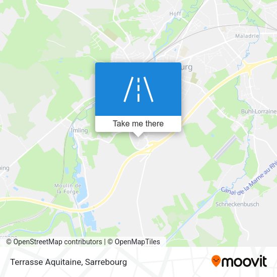 Terrasse Aquitaine map