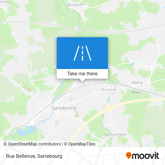 Rue Bellevue map
