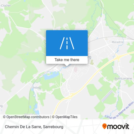 Chemin De La Sarre map