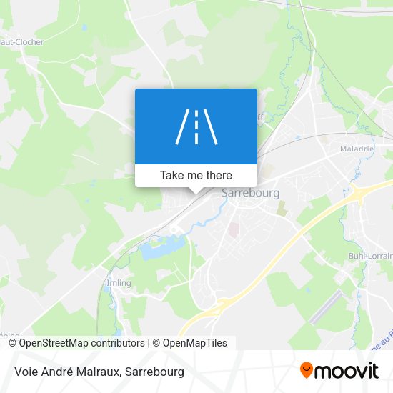 Voie André Malraux map