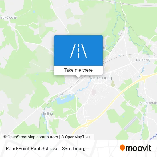 Rond-Point Paul Schieser map