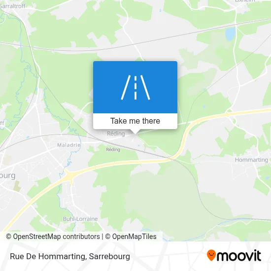 Rue De Hommarting map
