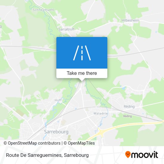 Route De Sarreguemines map