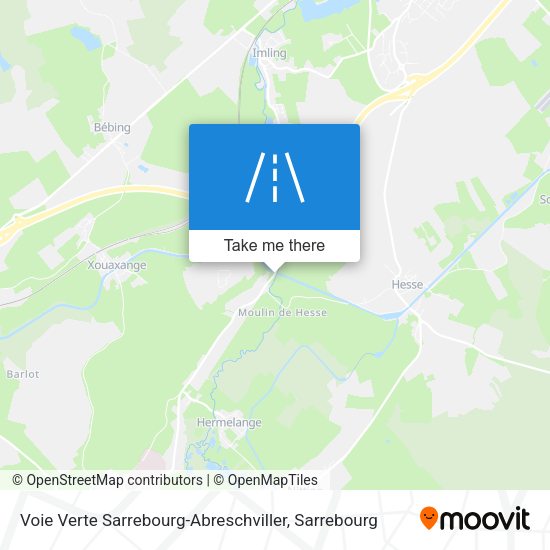 Voie Verte Sarrebourg-Abreschviller map