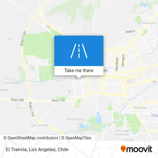 El Tranvia map