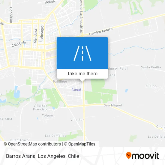 Barros Arana map
