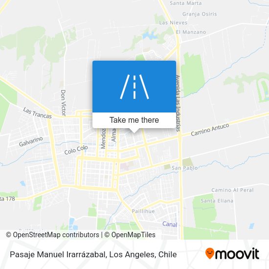 Pasaje Manuel Irarrázabal map