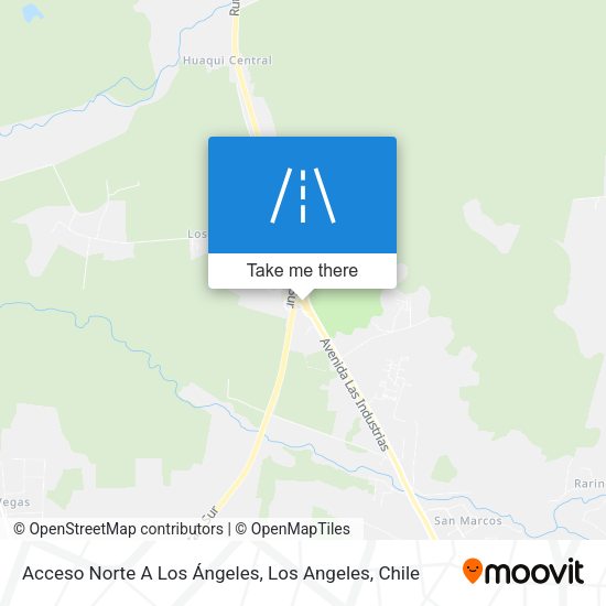 Mapa de Acceso Norte A Los Ángeles