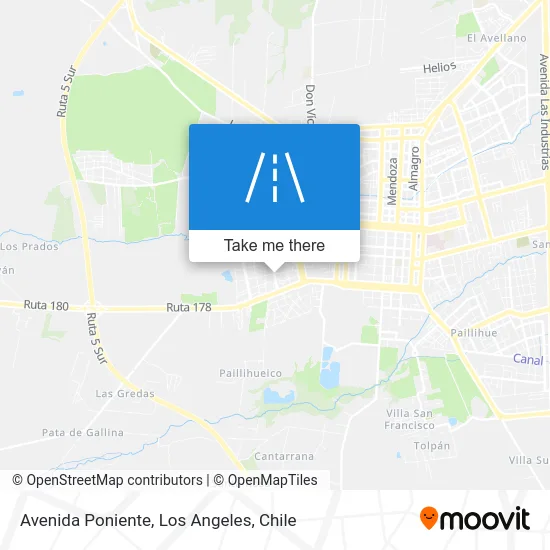 Avenida Poniente map