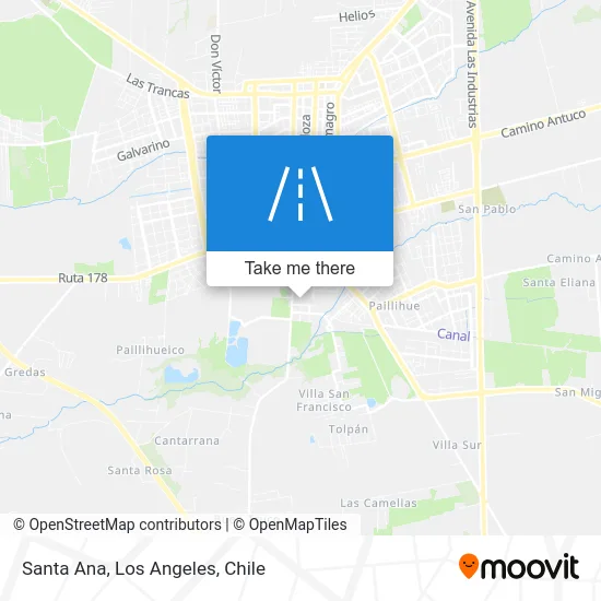 Santa Ana map