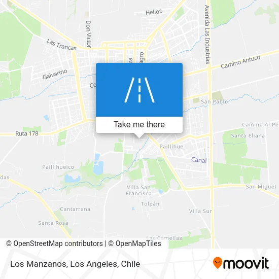 Los Manzanos map