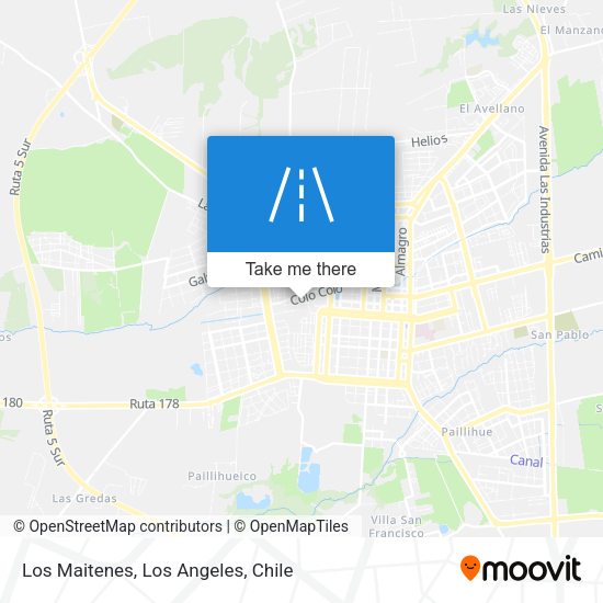 Los Maitenes map
