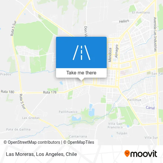 Las Moreras map