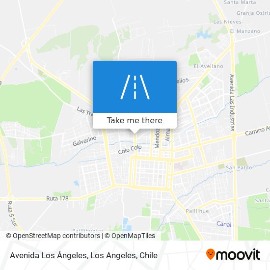 Avenida Los Ángeles map