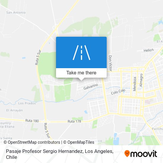 Mapa de Pasaje Profesor Sergio Hernandez