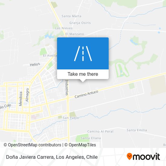 Mapa de Doña Javiera Carrera